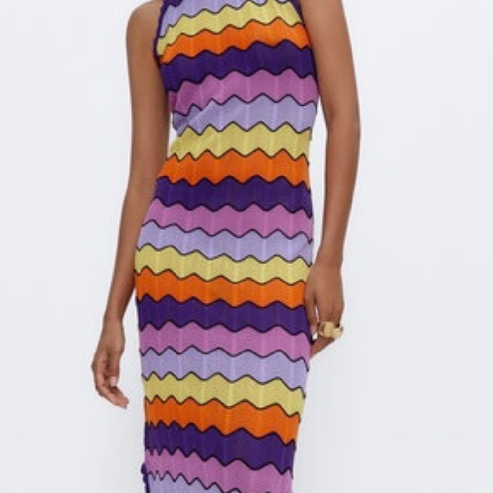 Uterque Striped dress